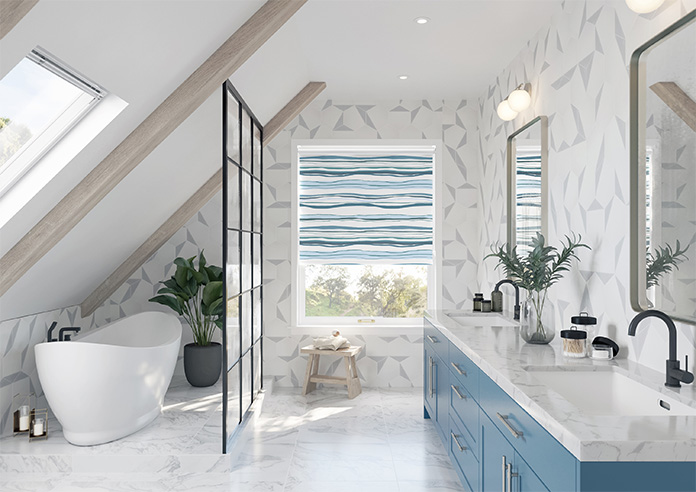 Seaside Waves, Blue - Twist&Fit Roller Blind - Image 8